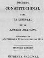 Es aprobada la constitución de Apatzingan