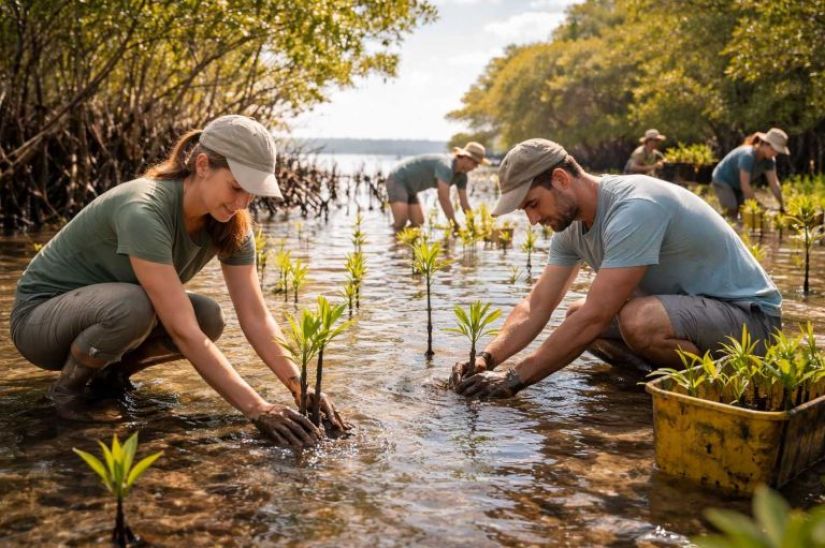 Comunidades mexicanas avanzan en proyectos de restauración de manglares