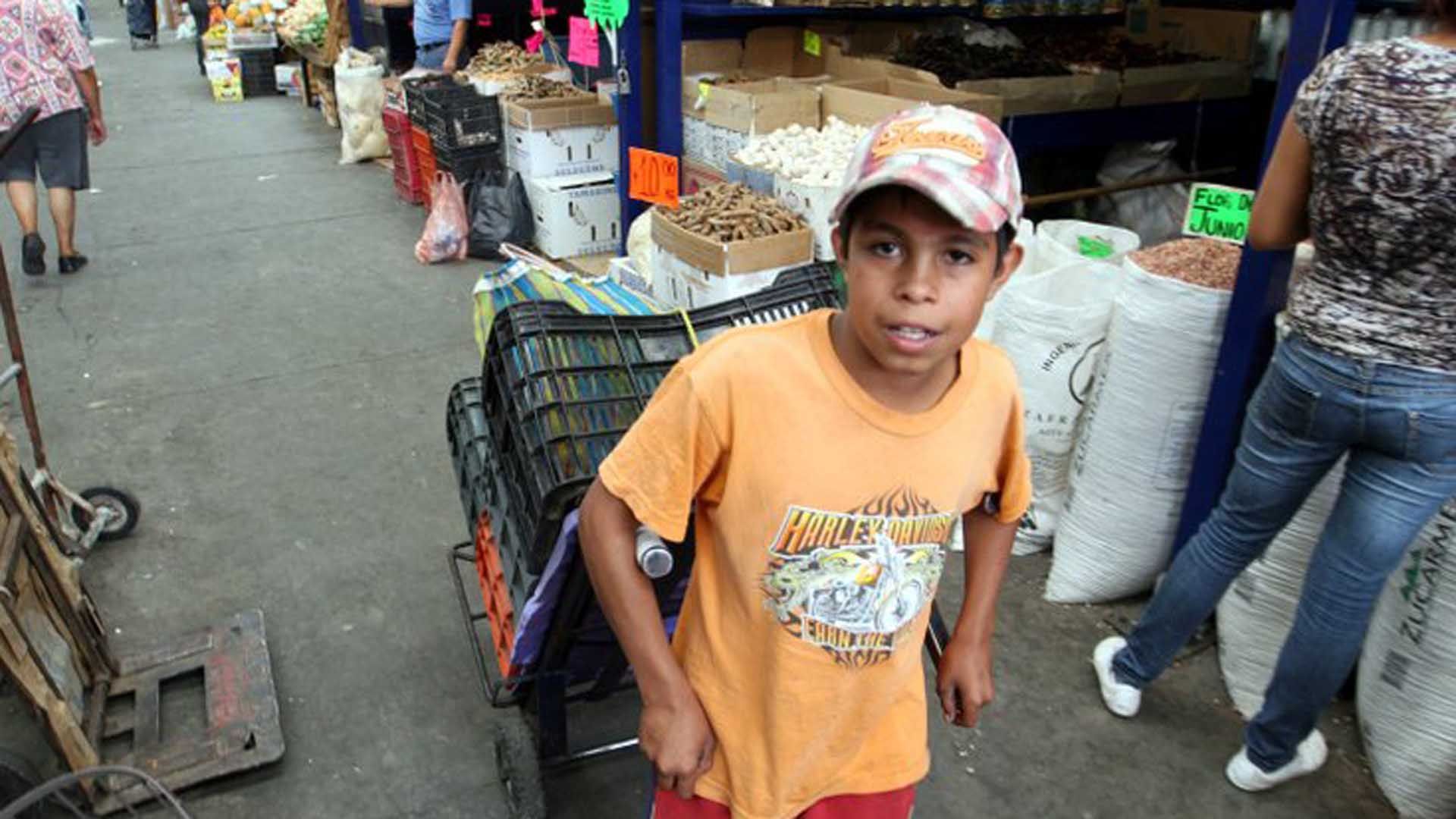 niños trabajando